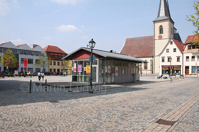 Der alte Marktplatz-Kiosk in Haßfurt