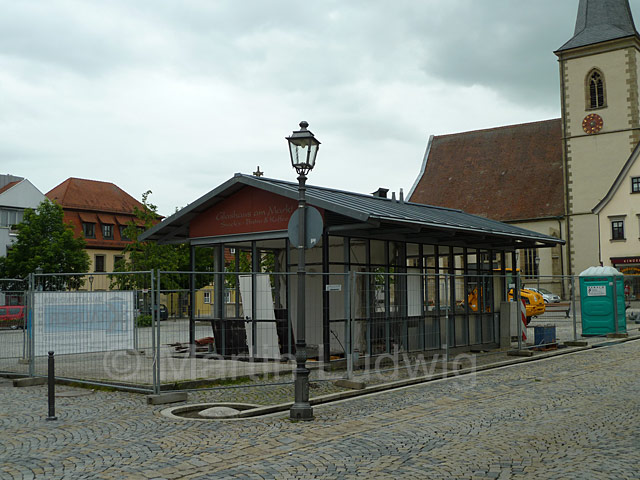Der alte Marktplatz-Kiosk in Haßfurt
