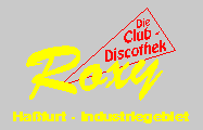 Logo der ehemaligen Club-Discothek Roxy