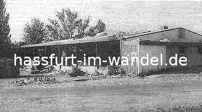 Abriss der Halle in Haßfurt