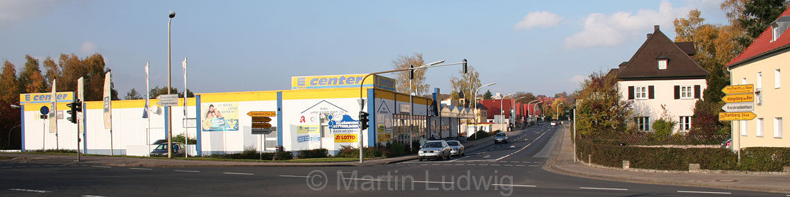 Die EZO-Kreuzung und das EZO-Einkaufszentrum im Oktober 2007