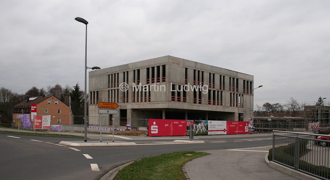 Neubau Amtsgericht in der Hofheimer Straße - der Rohbau ist fertig
