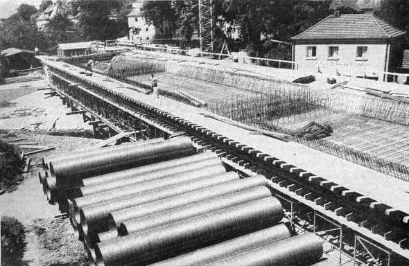 Nassachbrücke im Bau