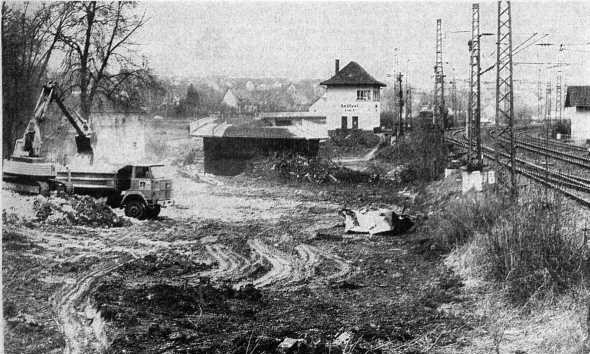 Bau der Nassachbrücke